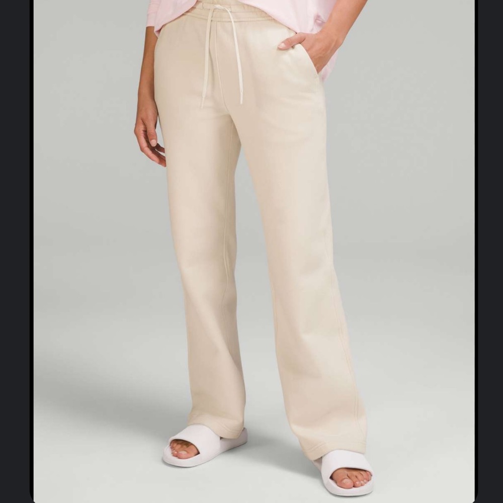 NWT Lululemon Loungeful Straight Pant white opal